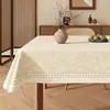 Mantel Estilo Wabi-Sabi Impermeable a Prueba de Aceite Lavable Resistente al Calor Modelo Nuevo 2025 Funda de Mesa de Gama Alta Cubierta para Mesa de Café Rectangular