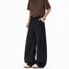Pantalones casuales de pierna ancha, extralargos para hombres altos, pantalones de traje blancos, pantalones de verano para hombre con caída, pierna recta, ligeramente acampanados, corte curvo