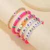 Venta Caliente Transfronteriza Pulsera Taylor Swift Traje Color Arcilla Suave Letra Inglesa Pulsera de Amistad con Cuentas