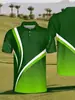 Camisa Polo de Golfe Esportiva de Secagem Rápida Manga Curta Masculina Casual Transfronteiriça