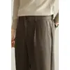 [Série Elite Cbd] Calças de Lã Drapeadas de Uma Preguinha para Homem Outono 2026 Calças Quentes Business Casual para Homem