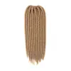 Peluca de trenza de resorte africana transfronteriza peluca tejida a mano europea y americana crochet de dos trenzas 10 pulgadas a 22 pulgadas África