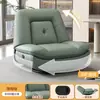 Sillón sofá individual, sofá cápsula espacial, sofá reclinable eléctrico giratorio para sala de estar, mecedora multifuncional de cuero WY
