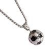 Estilo Esportivo Transfronteiriço Europeu e Americano Personalizado Aço Inoxidável Vintage 19mm Colar de Futebol Criativo Copa do Mundo Versátil Atacado para Mulheres