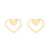Aretes europeos y americanos simples geométricos de acero inoxidable montados en la parte posterior diseño de nicho personalizado gato Mariposa Amor aretes al por mayor