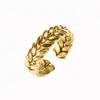 Moda Ins Europea y Americana Celebridad de Internet Nuevo Pendientes Anillo Pulsera de Acero Inoxidable en Forma de C Conjunto de Joyería Ajustable
