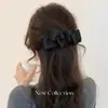 Pinza de plátano con lazo negro para coleta alta de mujer, accesorio antideslizante, nuevo modelo 2026, sensación de alta gama, tamaño grande para cabello grueso