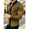 Nova Camisa Masculina de Manga Longa com Estampa 3D Outono 2026 Primavera e Outono SHEIN AliExpress Moda Transfronteiriça Tendência Top
