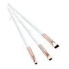 Pincel de delineador de ojos de punta plana con cola oblicua de 3 cerdas, pincel para cejas, pincel para el pliegue del ojo, ángulo oblicuo para párpado inferior para detalle, corrector