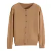 Suéter Cardigan de Punto para Mujer Otoño 2026 Cuello Redondo Suéter Corto de Lana Chaqueta para Mujer Venta al por Mayor Exportación