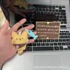 Pingente de Sachet de Gatinho Fofo e Peixe Pacote de Materiais para Chaveiro DIY Feito à Mão para Presentes de Aniversário de Meninos e Meninas