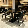 Bar Estilo Industrial Retro, Salón, Cafetería, Cabina de Pared, Sofá con Funda Suave, Taberna Pequeña, Juego de Mesa y Silla para Cafetería