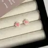 Unha de Orelha em Prata Esterlina 925 Rosa Diamante Super Brilhante Unha de Orelha Sentido Avançado Brincos de Unha de Orelha com Zircônia Grátis