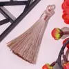 Anillo de Tirar de 8 cm Borla Bobina de Poliéster Pequeños Accesorios de Borla Colgante Bolsita DIY Bolsita Marcador Colgante Disco USB Joyería