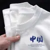 Camiseta Blanca de Manga Corta de Algodón Puro para Estudiantes Mujeres, Holgada y Adelgazante, de Media Manga, Nuevo Estilo Ins Verano 2024