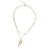 Cadena de Cintura Transfronteriza Europea y Americana Collar con Colgante de Serpiente Estilo Oscuro Cadena de Cintura para Mujer Aleación para Mujer Doble Capa Simple Personalizada Clavícula Serpiente