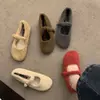 Zapatos Planos de Felpa y Piel Estilo Bosque Retro para Mujer 2026 Otoño/Invierno Nuevos Zapatos Mary Jane Franceses de Correa Única Zapatos de Piel