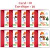Compra Direta Transfronteiriça de 1 Cartão de Boas Festas de Natal Divertido com Envelopes Correspondentes em Tamanhos Grandes e Diversos Designs de Desenhos Animados Festivos