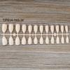 Arte de Unha Europeia e Americana em Formato de Amêndoa Gota de Lágrima, Pontas de Unha Postiça Ballet Nail, Pontas de Unha Não Revestidas
