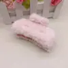 Pinza de Agarre de Peluche Cuadrada Mediana de 9 cm Pinza de Tiburón para la Parte Trasera de la Cabeza Temperamento Accesorios para el Cabello de Alta Calidad para Otoño e Invierno Puestos de Regalos