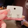 Aretes de Conejo con Piedra Ojo de Gato para Mujer, Broqueles de Plata, Aretes para Cuidado de Perforaciones, Diseño Único, Gama Alta, Aretes Compactos para Mujer