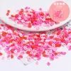 Contas de cor de gel de creme faça você mesmo, grãos de açúcar, frutas, amor, peças de cerâmica macia, material de cartão Goo, grampo de cabelo feito à mão, acessórios de cabelo