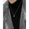 513 Estilo Coreano Ins Diseño Nicho Simple Textil Elegante Combinable Collar Clavícula Plata Esterlina S925 en Forma de Corazón para Mujer