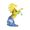 Decoração de Casa Zibo Vidro Animal Colorido Decoração de Carrossel Figura de Cavalo Artesanato de Cristal Ornamento Produto Transfronteiriço