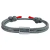 Pulsera Deportiva de Acero Inoxidable Tallado Estilo Europeo y Americano para Hombres, Fitness, Natación, Pulsera Trenzada de Cuerda de Paracaídas, Pulsera Sencilla, Venta al por Mayor