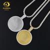 Hip-hop Transfronterizo Diámetro Interior Grande 40mm Colgante de Marco de Fotos Redondo Plata 925 Engastado con Joyería para Hombre de la Marca de Moda Mosan