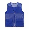 Chaleco de Malla Ropa de Trabajo Voluntario Chaleco Reflectante Tela de Malla de Red de Pesca Logo Impreso Uniforme de Trabajo Sin Mangas Reflectante Rojo