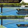 Rede de Pickleball de 6,7 metros, tubo de ferro, estrutura para rede de pick ball com rodas, poste para rede de tênis de jogo ao ar livre