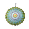 Carrillón de Viento Mandala Giratorio 3D para Jardín Exterior Balcón Patio Adorno Colgante Decorativo de Acero Inoxidable Pájaro Creativo