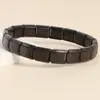 Pulseira Modular Italiana Europeia e Americana de Aço Inoxidável 9mm Pulseira de Aço Titânio Emendada Joias DIY Pulseira Elástica para Casal