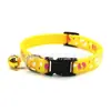 Collar de Tela con Huella de Mascota Anillo de Cuello con Cascabel para Perro Pequeño Cubierta de Cuello para Gato Decoración Cabezal de Tracción Suministros para Mascotas