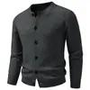 Cárdigan de punto para hombre, estilo transfronterizo, nueva colección de invierno 2026, corte holgado, talla grande, top casual, suéter para hombre