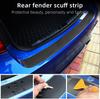Tira protectora para maletero de coche, cuero de fibra de carbono, umbral, pegatina protectora, tira para parachoques trasero antiarañazos, placa protectora trasera, universal