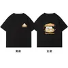 Conjunto de Manga Corta para Pareja de Algodón Peinado Puro Pani Perro Hamburguesa, Nuevo Estilo de Verano, Súper Popular