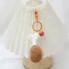 Llavero de Helado Transfronterizo, Colgante Tejido a Mano de Papas Fritas y Hamburguesa, Accesorio para Mochila, Souvenir de Comida Simulada