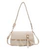Bolsa plisada de nuevo estilo para verano, bolso de hombro para mujer 2026, bandolera de moda, correa de color sólido, decoración, bolso para mujer, venta al por mayor