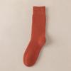 Calcetines para Hombre Otoño e Invierno Calcetines Gruesos y Cálidos Negros Largos con Forro Polar Invierno Fondo de Toalla Tubo Alto hasta la Pantorrilla Calcetines Trampa