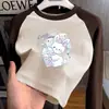 Camiseta Interior Térmica de Forro Polar con Cuello Redondo para Niños, Otoño Invierno, Ropa Interior para Niñas, Manga Larga Cálida Cepillada para Niños Medianos y Grandes