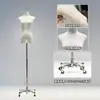 Tienda de ropa accesorios para maniquíes ropa de mujer ventana maniquí de medio cuerpo perchero muñeca falsa maniquí de vestido de novia soporte de exhibición