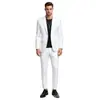 Traje de hombre de un botón entallado, traje de dos piezas business casual de color brillante, ropa formal de hombre para banquetes y actuaciones