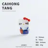 Nueva Figura de Hello Kitty de Dibujos Animados 3D de Color Sólido, Accesorio DIY de Venta Caliente al por Mayor, Adorno Creativo de Escritorio