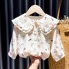 Camisas Infantis 2026 Novo Estilo Camisa Boneca para Bebê Manga Longa Primavera e Outono Roupas Estilosas Camisa para Menina Tendência