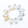 Super Brillante 5*10mm Marquisa Circonita Punta Inferior Cristal Garra Pedrería DIY Ropa Pedrería Cosida a Mano Pedrería para Uñas Diamantes para Uñas