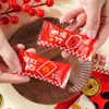 2026 Bolsas Crujientes de Copo de Nieve para Año Nuevo Bolsas Gruesas Selladas por Calor Bolsas para Hornear Galletas Año del Caballo Bolsas Pequeñas Dulces de Dátil de Leche