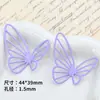 Pendientes Dopamina Coloridos de Mariposa Recortada Tridimensional Pendientes Pasadores Hechos a Mano Accesorios DIY Material Colgante Colgante