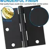 Comercio Exterior Amazon Norteamericano Civil Bisagra Plana Silenciosa Ángulo Recto Accesorios de Ferretería Negros Puerta de Madera Bisagra de Hoja Suelta